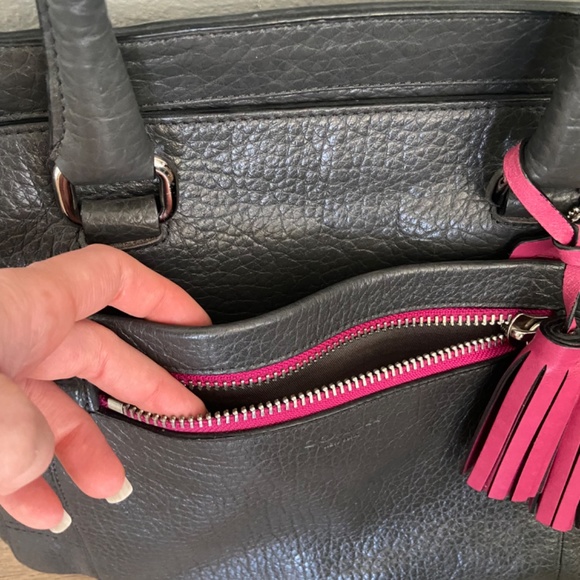 Pebble gray shoulder bag purse MINT CONDITION - Picture 4 of 4